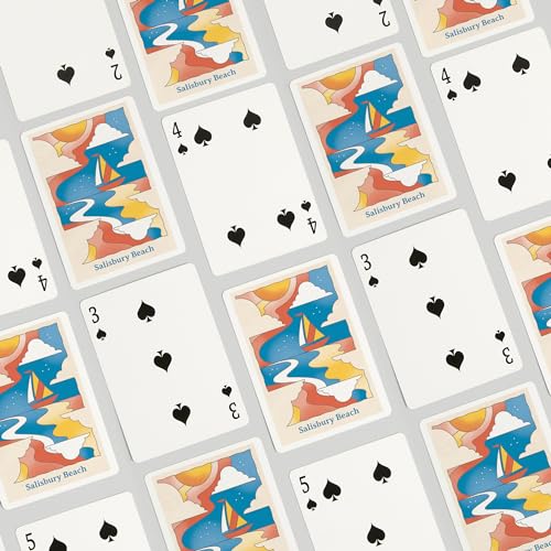 Baraja de Poker Lantern Press Salisbury Beach 52 Cartas miniatura 4
