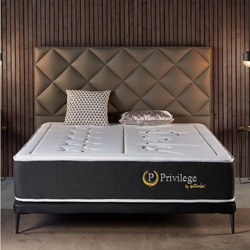 Naturalex - Colchón Muelles 150x190 cm - Altura 30 cm - Privilege - Híbrido Muelles Ensacados y...