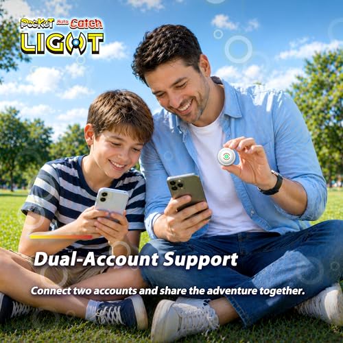 Image of Brook Pocket Auto Catch Light-Dual Account Auto Catcher for Pocket Monster, Smallest & Lightest Auto Catch Device, Bluetooth Accessory, Fast Auto Spin & Catch for iOS & Android (White)