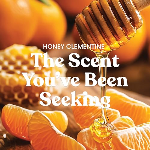 Yankee Candle Large Jar Scented Candle with up to 150 Hour Burn Time, Premium Plant Wax Blend for Consistent Burn, 22 oz Jar Candle with Room Filling Fragrance, Honey Clementine