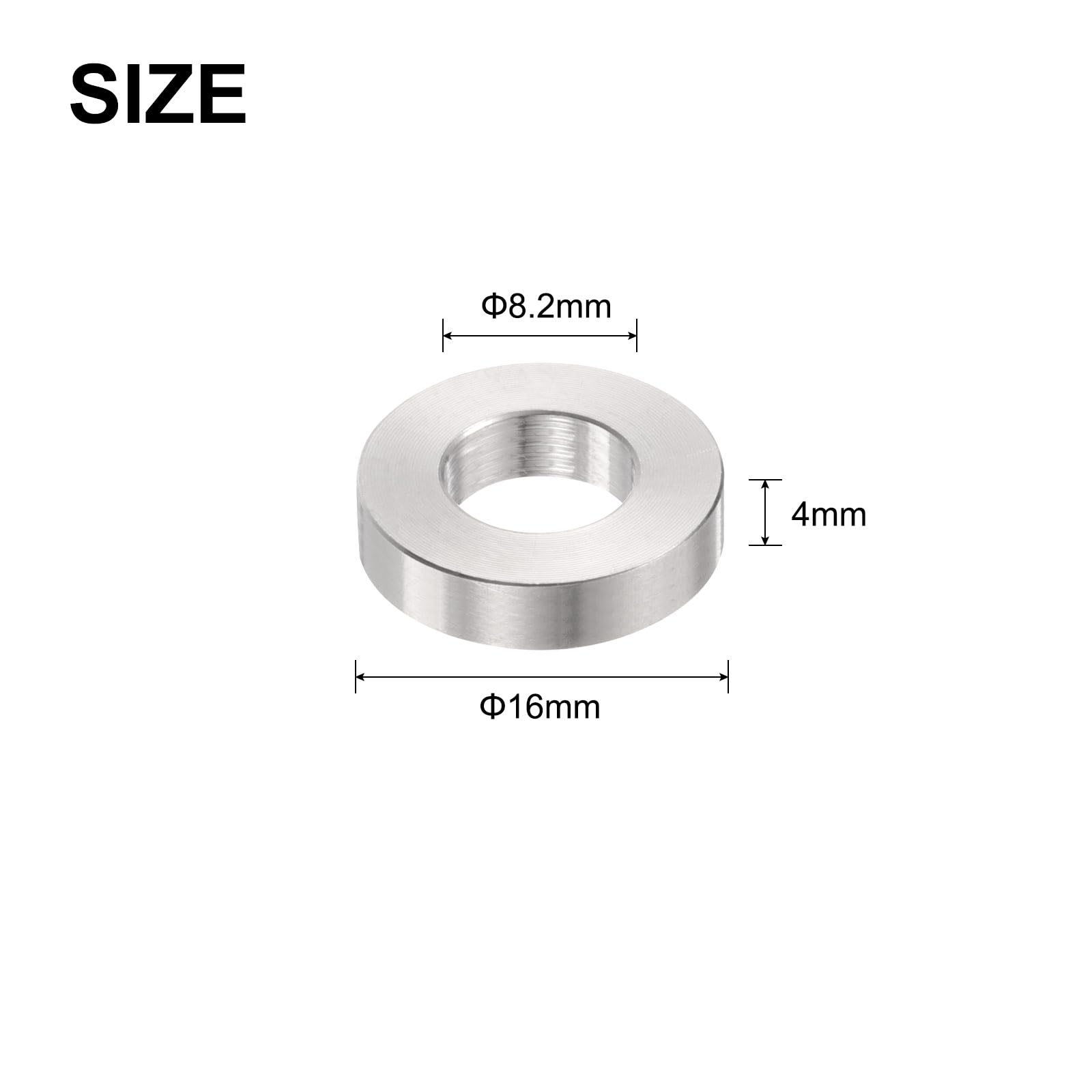 Sourcing Map 4mm X 300mm Tige Acier Inoxydable 304 Barre Rond Solide Pour Bricolage Artisanat 2Pcs