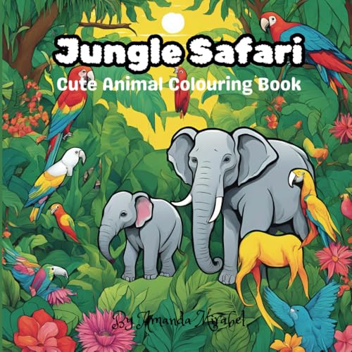 Jungle Safari Coloring Book for Kids