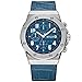 Produktbild BAOGELA Armbanduhr Herren Uhren Luxus Blau Leder Armband und Blau Zifferblatt Militär mit Groß Chronograph Kalender Wasserdicht und Leuchtend XL