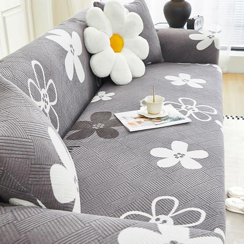 Housse de canapé en velours noble avec finitions élastiques invisibles - 5