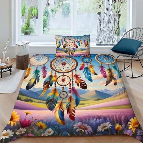 Parure de lit attrape-rêves Fleur de mer gothique housse de couette 135x200 single - 3