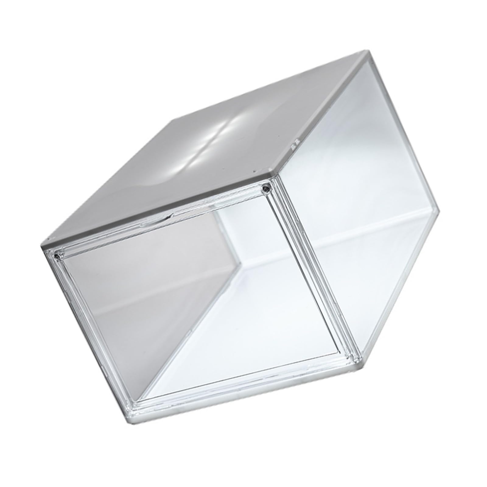 X-Institute Premium Transparent Shoe Display Case with LED Lights for At Home or Shop LED Illuminated Clear Shoe Storage Box for Enhanced in Domestic Settings
