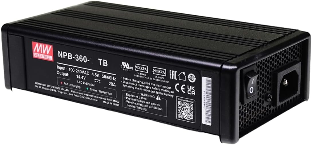 Mean Well NPB Battery Chargers Adapter, NPB-360-12TB 360W 20A
