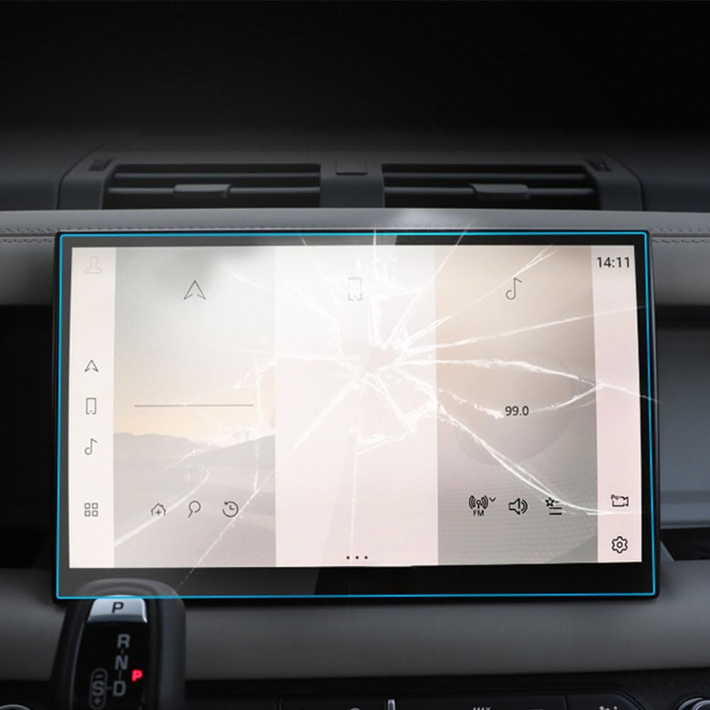 JZS Screen Protector Fit for Land Rover Defender 2023 2024 Defender 90 110 11.4 Inch Touch Screen Protective Film for 2023 2024 Defender 11.4 inch Tempered Glass