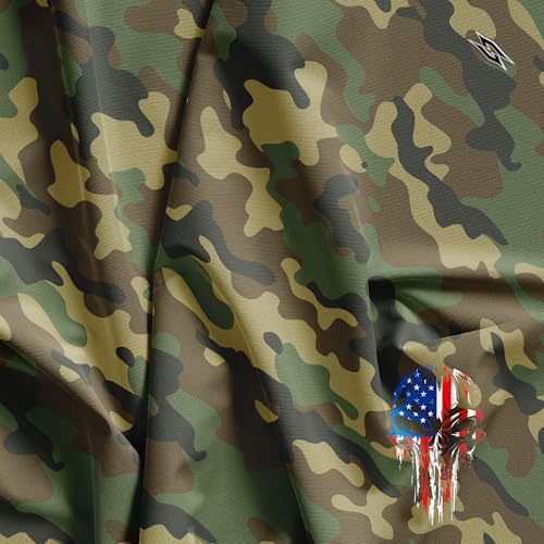 Image of Patriotic USA Golf Polo Shirt - Men's Performance Short Sleeve Moisture Quick Dry Fit Athletic Veteran UPF Stretch Casual Fun