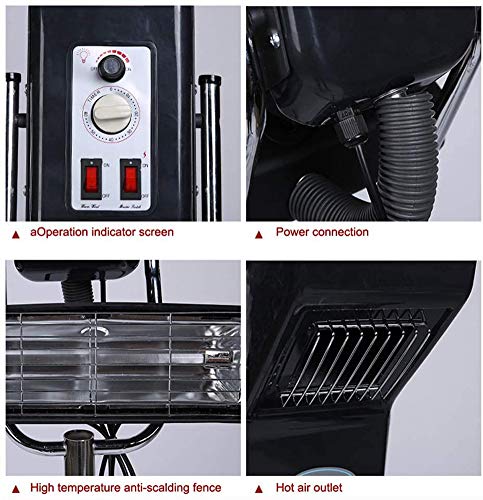 950 W professionele staande droogkap haardroger verwarming haar kleur processor versneller rollen base kappersuitrusting voor kapsalon schoonheid - Image 6