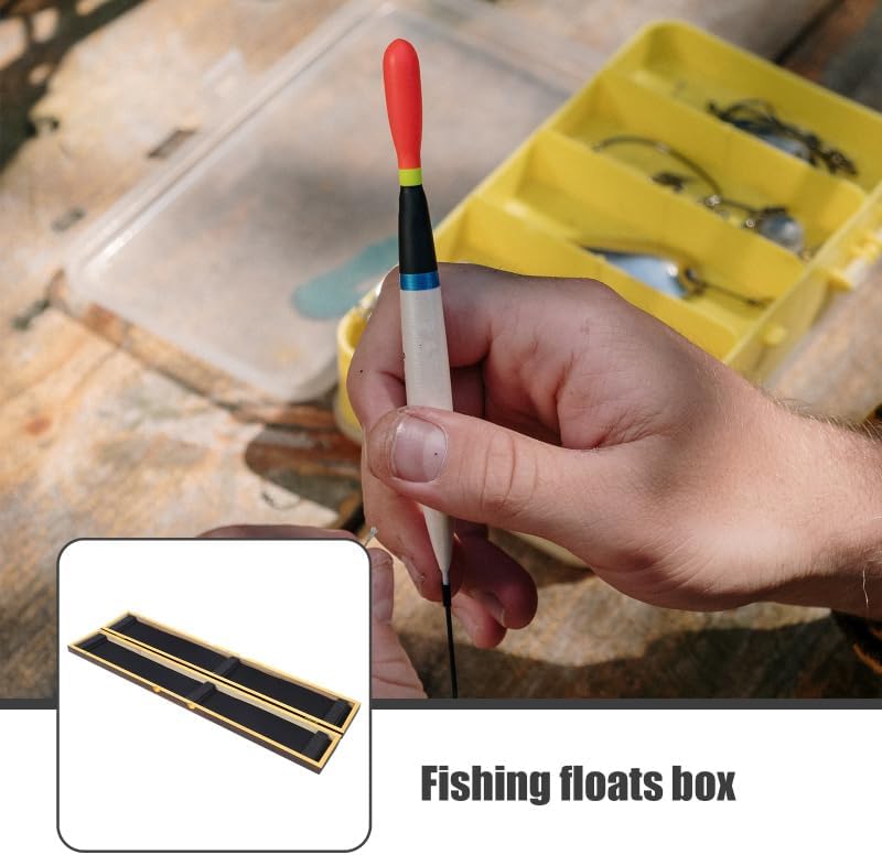 Fish Float Line Set Box Fishing Floats Holders Organizer Case Storage Accessory Supplies Equipment