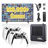 All8bit G11 Pro Game Box,Built-in 100,000+ Games, 60 Emulators,Retro Gaming Console with 2.4g Wireless Dual Controllers,Retro Gamer Pro, HDMI Output,Plug & Play Video Games for TV