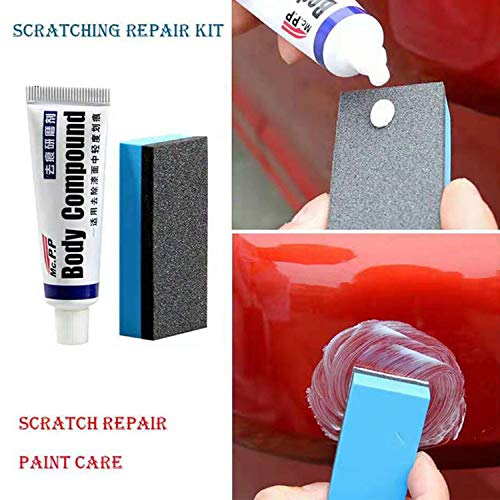 Kit de reparación de rayones para carro con cera y pasta pulidora miniatura 6