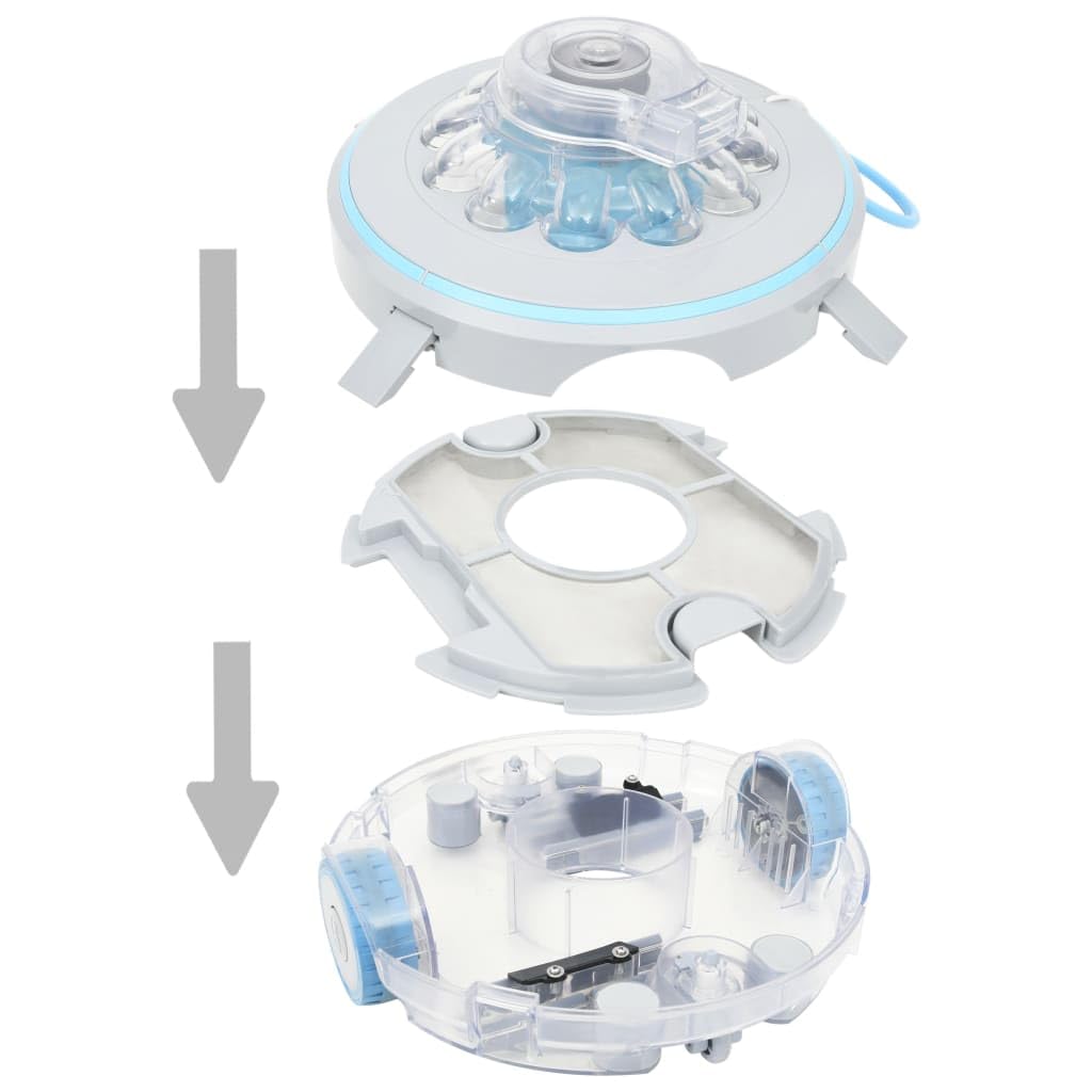 vidaXL Robot Pulitore per Piscine Senza Fili 27 W