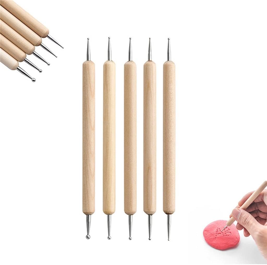 25pcs Polymer Clay Tools Sculpting Kit Sculpt Smoothing Wax Carving Pottery Ceramic Shapers Modeling Carved Tool Set