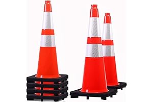 BESEA 28 Inch Traffic Cones 4-Pack