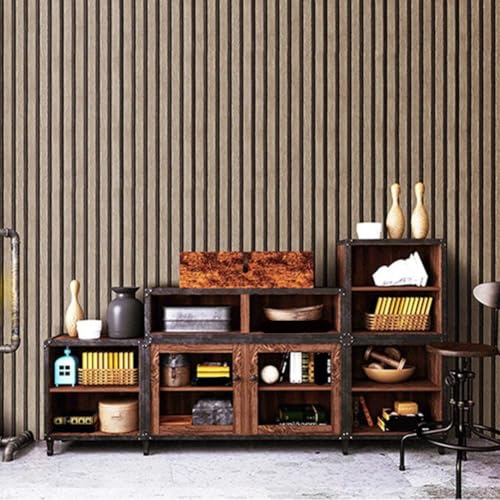 Opatiny Rollo de papel pintado impermeable con aspecto de madera para decoración del hogar, revestimiento de pared autoadhesivo de PVC para dormitorio, sala de estar, envoltura de muebles, 0,45 x 3 m