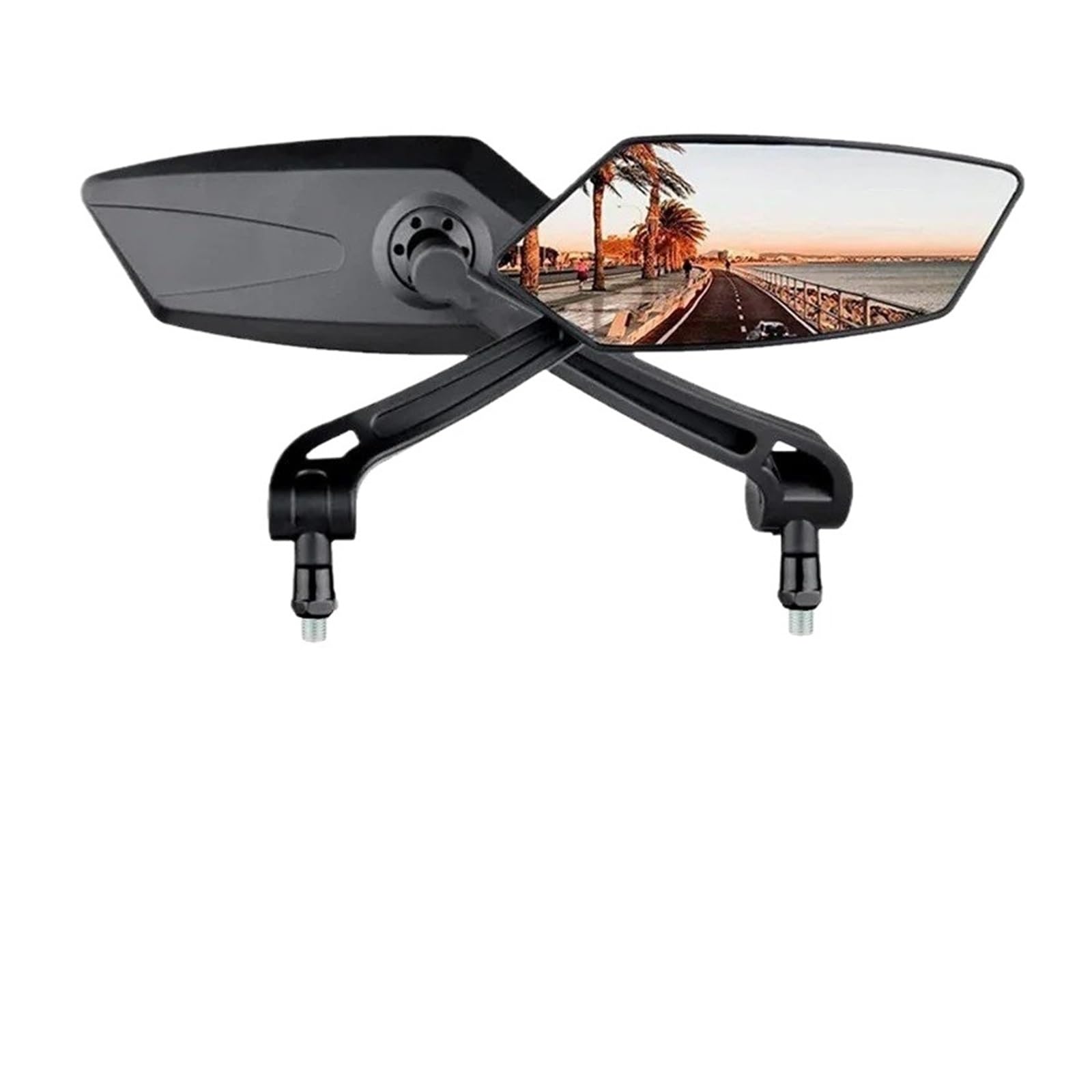 UTLODY motorcycle mirrors For Z For Z400 For Z900 Z800 Z750 For Z650 For Z300 Z1000SX Rotating Rearview Mirror Motorcycle Side Rear View Mirrors bar end mirror(7)