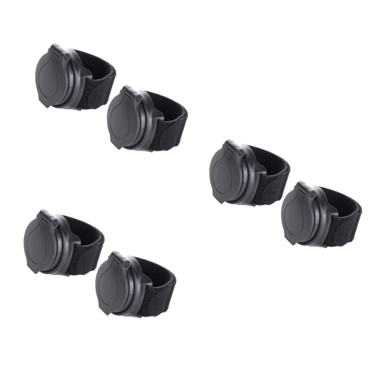 SUPVOX 3 Set Di Specchietti Retrovisori Da Polso Per Bici Specchietti Retrovisori Di Sicurezza A Montaggio Rapido Materiale Nero 2 Pezzi*3