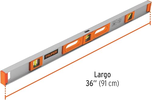 Miniatura 3 de TRUPER NP-36 Professional I-Beam Niveles 36" (92cm) 0°, 90° y 45°
