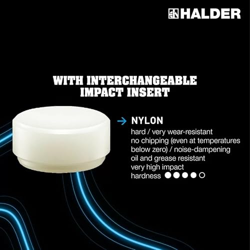 Miniatura 6 de Halder - AR3366.030 3366.030 Supercraft Martillo de golpe muerto de 15 onzas, mango de nogal