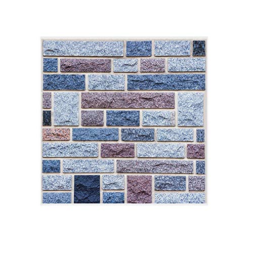 4 Pack Brick 3D Wall Panels Peel and Stick Wallpaper Waterproof PVC Material Wall Stickers for Interior Wall Decor Soundproofing Panels Living Room Bedroom TV Background Wall Decoration