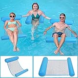 Aufblasbares Schwimmbett, Wasser-Hängematte 4-in-1Loungesessel Pool Lounge luftmatratze Pool aufblasbare hängematte Pool aufblasbare hängematte Tragbar Wasserhängematte für Party Erwachsene und Kinder