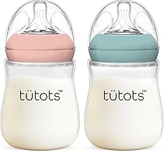 Baby Feeding Bottle | Anti-Colic | BPA-Free |Spiral Teat with Comfort Petals | 3-12 Months | 1+ Year| Easy Clean| Pack of 2 | 240 ml Each