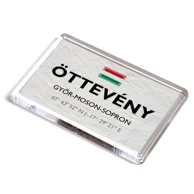 FRIDGE MAGNET - Otteveny - Gyor-Moson-Sopron - Hungary - Lat/Long