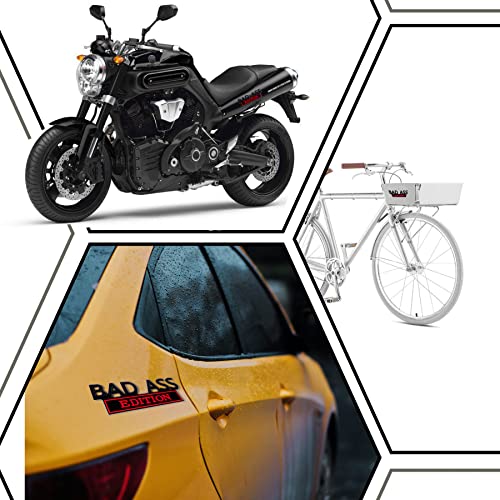 Image of GaRhomxy Trick Edition Emblem, Car Exterior Emblems Badge 3D Sticker Decal, 3D Fender Badge Decal Car Truck Replacement for Universal Vehicle, Car, car Parts & Accessories (Black /Red)
