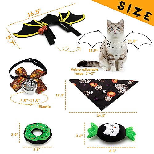 TOTARK-Halloween-Katzenfluegel-Glockenschal-Spielzeug-Set