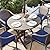 Outdoor Chair Cushions Set of 4: Waterproof & Fade Resistant Patio Furniture Cushions - 17 x 16 x 2 Inch Non Slip Round Corner Seat Cushion Pads with Removable Cover for Garden Yard Lawn, Navy Blue
