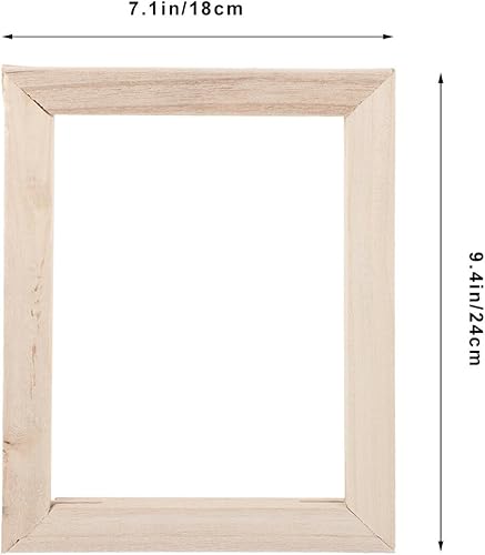 Miniatura 6 de EXCEART 4 marcos de arte para pintura al óleo, barras de madera maciza para tablero de pintura para artistas y aficionados, compatible con acuarelas