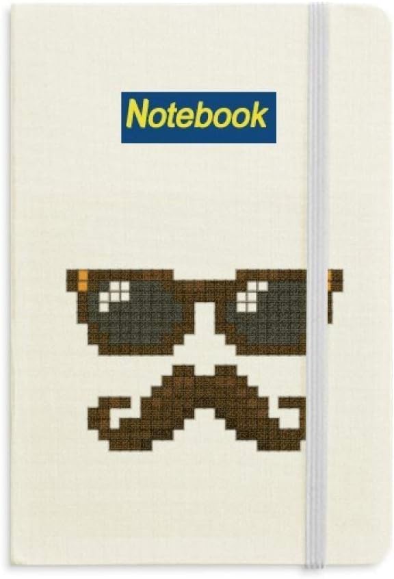 Sunglasses Beard Man Pixel Notebook Classic Journal Diary A5