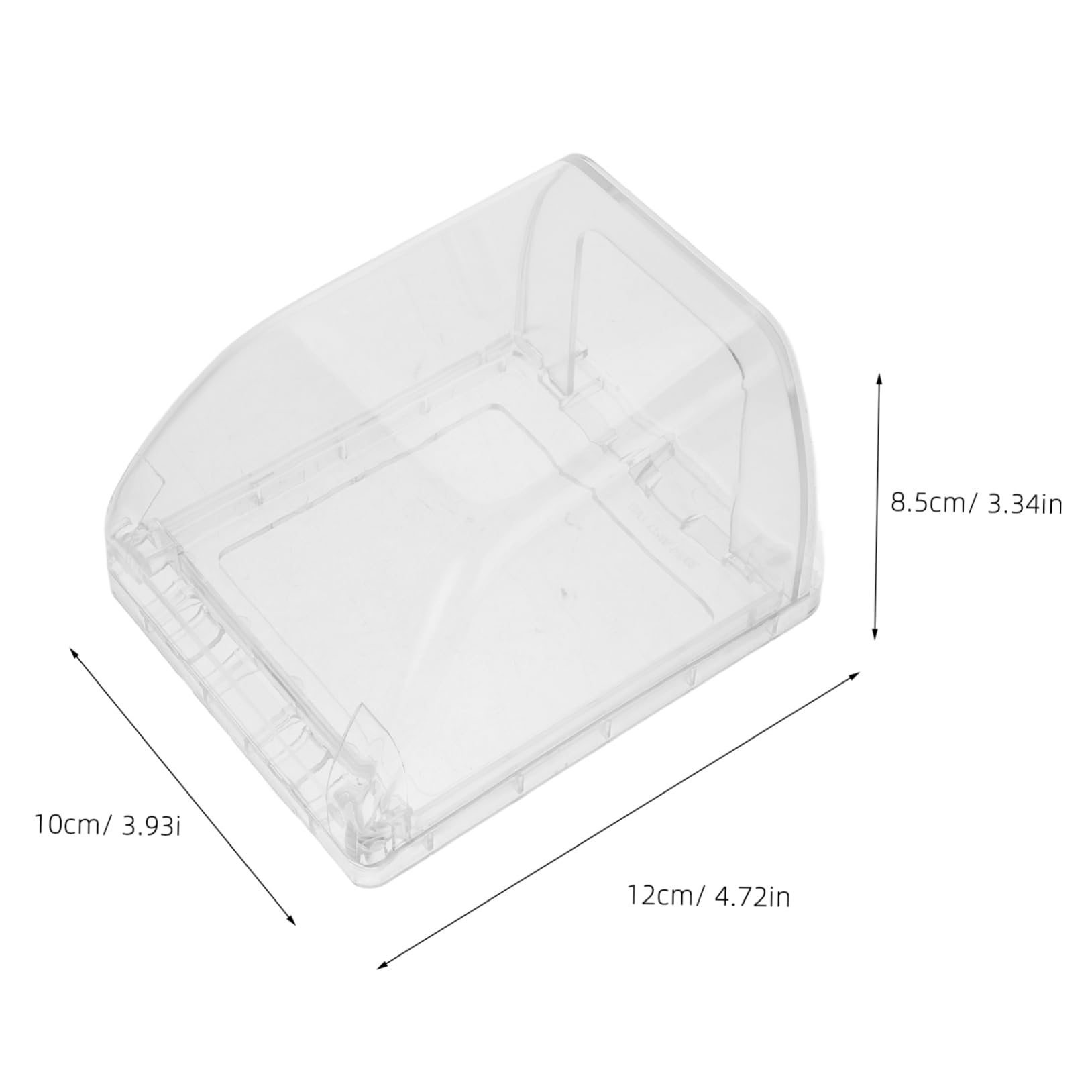SEWACC Weatherproof Electrical Outlet Cover Durable Socket Protector for Home Use for Bathrooms Kitchens and Outdoor Spaces Transparent Design Easy to Install