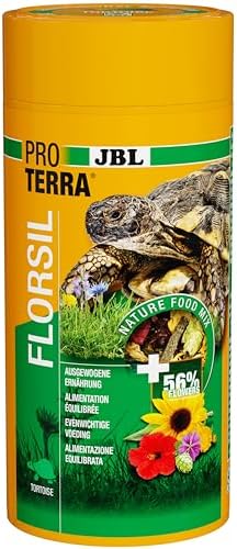 JBL Proterra FLORSIL 1 litro de alimento Principal para Tortugas terrestres con Flores