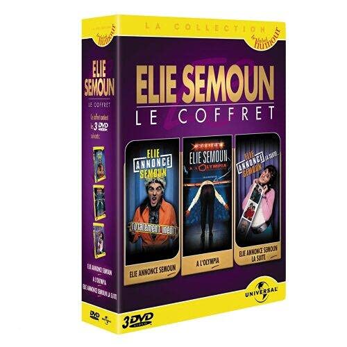 Élie Semoun coffret DVD de humor francés con espectáculos À l'Olympia y Annonce la suite