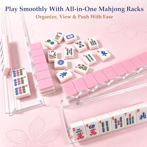4 Set de Soportes Acrílicos para Mahjong con Empujadores Integrados miniatura 5