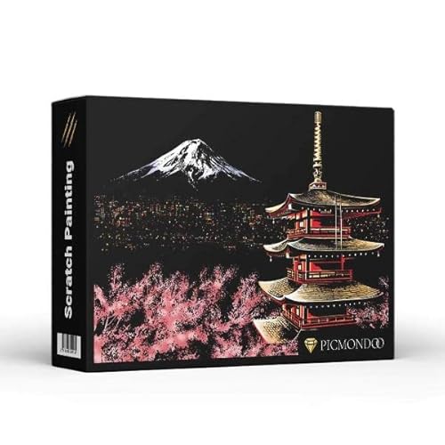 Picmondoo Scratch Painting - Mount Fuji Cover