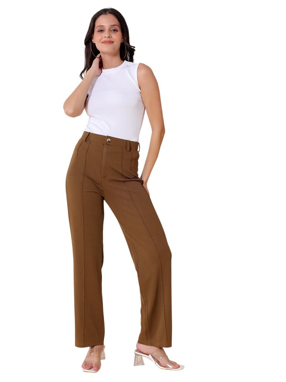 Womens Solid Relaxed Carrageen Moss Casual Dress Set