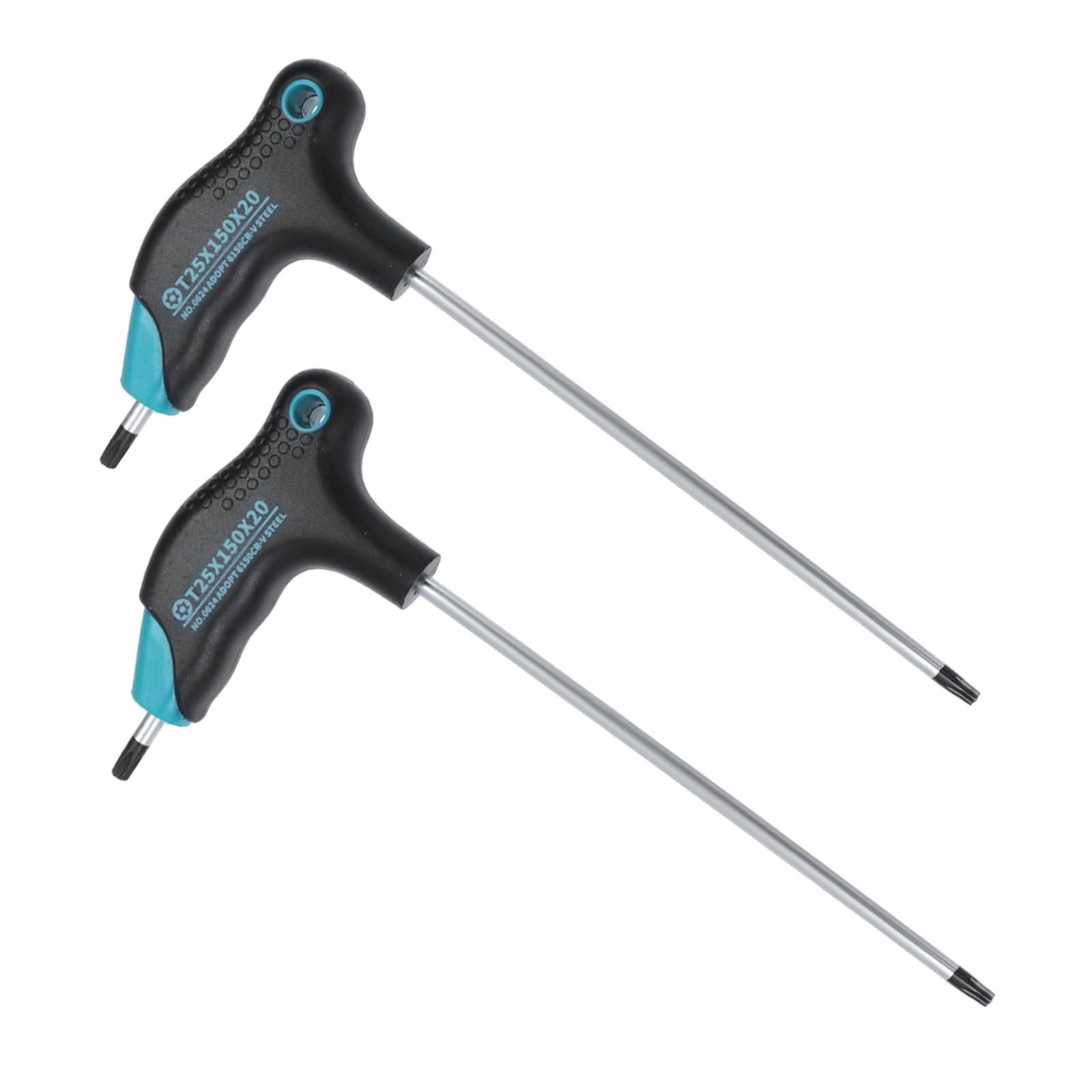 Antrader 2pcs Cr-V Steel T25 Torx Wrench,Dual End Anti Tamper Proof Hex Key