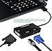 CableDeconn Multi-Function Displayport Dp to HDMI/DVI/VGA Male to Female 3-in-1 Adapter Converter Cable