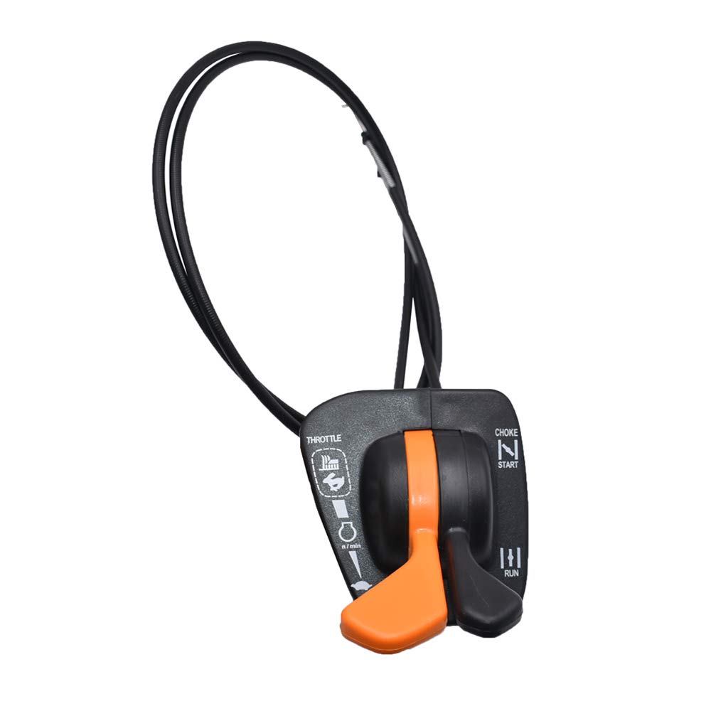 Partman GY20948 Replace Fit for John Deere Throttle & Choke Cable GY20772 Twin Control Handles Fit JD Model 125 135 145 155C 190C LA120 LA130 LA140 LA150 X140 LA135 LA145 LA155 LA165 LA175