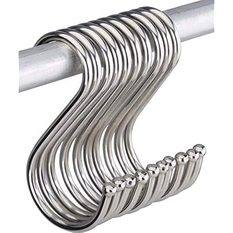 10 Pcs Stainless Steel S Hooks for Home Cover