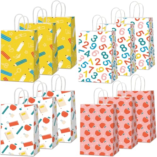 Sacs cadeaux pour la rentrée scolaire et sachets de friandises avec poignées pour fête
