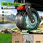 Collapsible Heavy Duty Beach Wagons carts Foldable with Big Wheels, 400L - Image 5