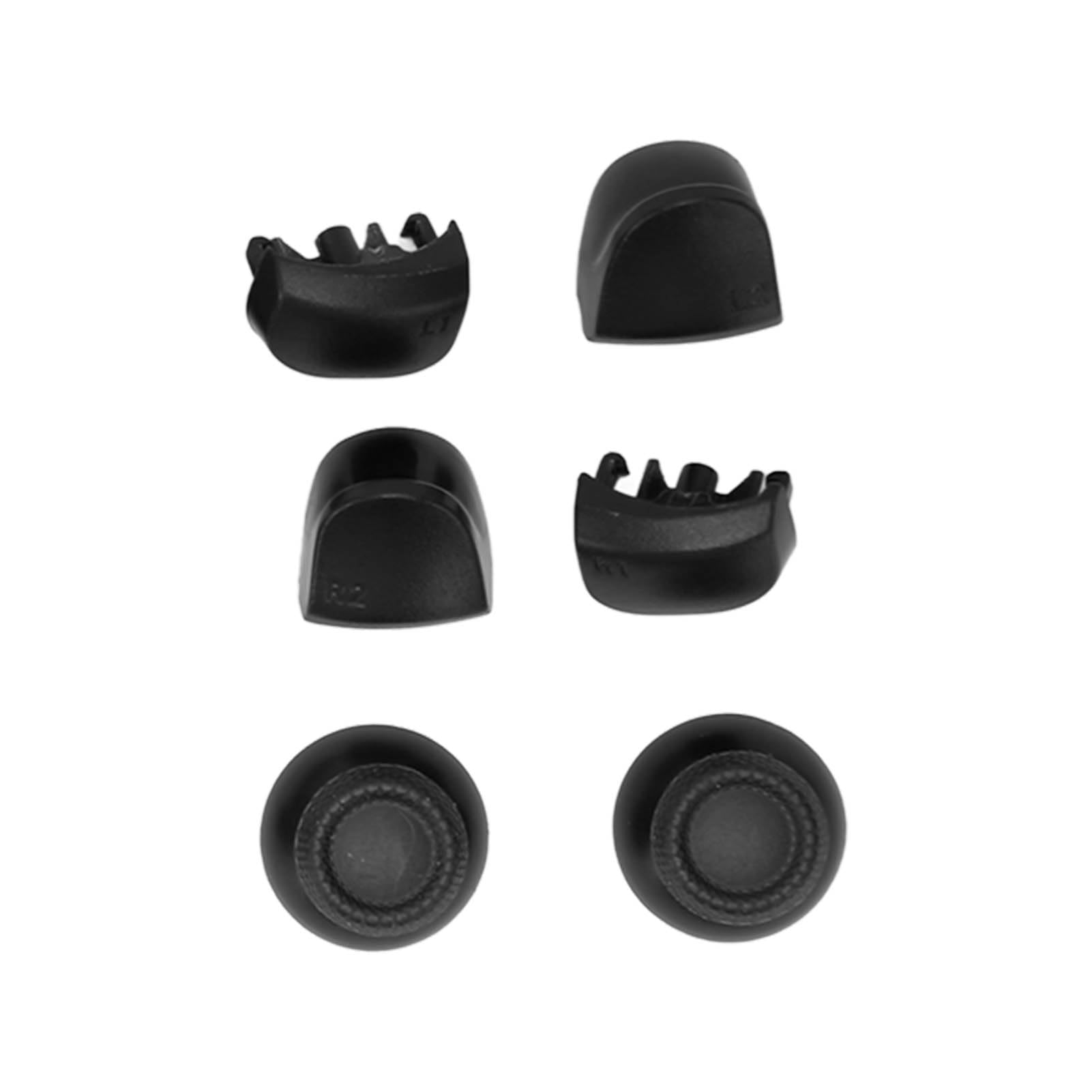 16 szt. Przyciski Zamienne do Kontrolera do Gier, Joysticki do Joysticka na Gamepad, Wymienne Przyciski Spustowe do Kontrolera (Czarny)