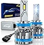 Beamland H11 H8 H9 LED Headlight Bulbs, 120W Updated Double Copper Pipe Cooling Tech 20000LM 6500K Super Bright CSP Chips LED Headlights Conversion Kit with 12000 RPM Fan, Pack of 2