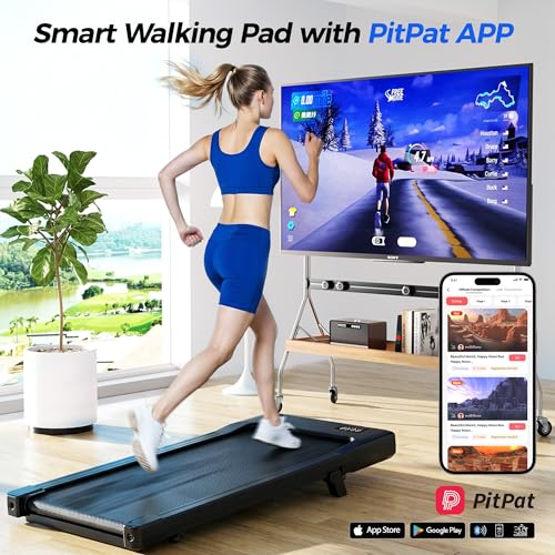 Image of Superun Walking Pad with Incline, Under Desk Treadmill, 3 in 1 Portable Treadmills for Home with Remote Control LED Display, 2.5 HP Quiet Mini Treadmill for Office Home Use, 300 Lbs Capacity