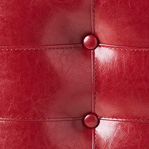 Crown Mark 2787 Kent Saddle Chair, Red, 2 Per Box #TOP4